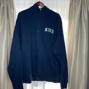 Nike 1/4 zip up sweater wool